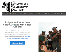 Tablet Screenshot of guatemalasolidarityproject.org